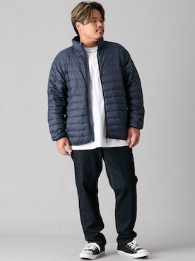 「大きいサイズ」｜ニッセンラージメンズモデルさん（メンズ・172cm）の秋コーディネート