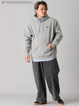 「大きいサイズ」｜ニッセンラージメンズモデルさん（メンズ・172cm）の秋コーディネート