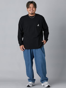 「大きいサイズ」｜ニッセンラージメンズモデルさん（メンズ・172cm）の秋コーディネート