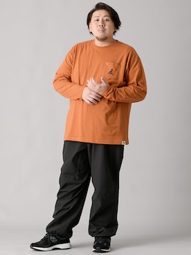 「nissen（ニッセン）のアイテム」を使った、ニッセンラージメンズモデルさん（メンズ・178cm）の秋コーディネート