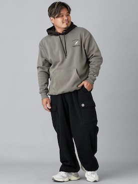 「大きいサイズ」｜ニッセンラージメンズモデルさん（メンズ・172cm）の秋コーディネート