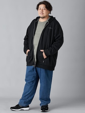 「大きいサイズ」｜ニッセンラージメンズモデルさん（メンズ・178cm）の秋コーディネート