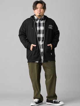 ニッセンラージメンズモデルさん（メンズ・172cm）の冬コーディネート