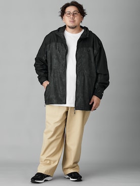 「大きいサイズ」｜ニッセンラージメンズモデルさん（メンズ・178cm）の秋コーディネート