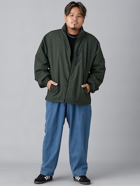 「大きいサイズ」｜ニッセンラージメンズモデルさん（メンズ・172cm）の秋コーディネート