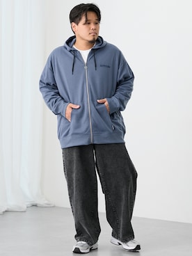 「大きいサイズ」｜ニッセンラージメンズモデルさん（メンズ・172cm）の秋コーディネート