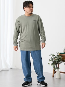 「nissen（ニッセン）のアイテム」を使った、ニッセンラージメンズモデルさん（メンズ・172cm）の秋コーディネート