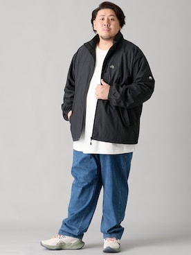 「大きいサイズ」｜ニッセンラージメンズモデルさん（メンズ・178cm）の秋コーディネート