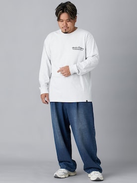 「大きいサイズ」｜ニッセンラージメンズモデルさん（メンズ・172cm）の秋コーディネート