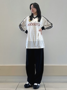 「長袖Tシャツ」｜Rさん（レディース・160cm）の春コーディネート
