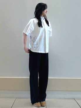 「アディダスオリジナルス」｜「アイテム（シャツ/ブラウス）」を使った、Rさん（レディース・160cm）の春コーディネート