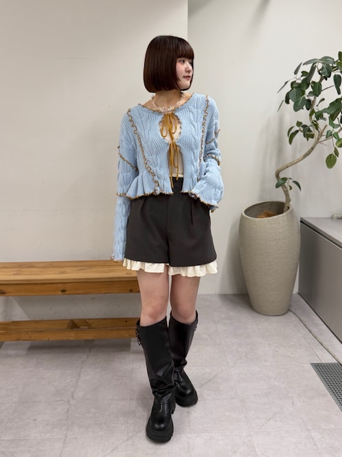 パフューム クローゼット レイヤードプリーツショートパンツ パフューム クローゼット レイヤードプリーツショートパンツ