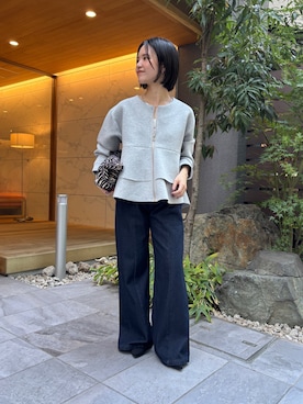 「Jena espace merveilleux（ジェナ　エスパスメルヴェイユ）のアイテム（Tシャツ/カットソー）」を使った、さらさん（レディース・152cm）の秋コーディネート