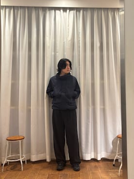 「EKAL（エカル）のアイテム」を使った、KIMさん（メンズ・175cm）の秋コーディネート