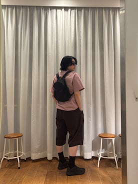「EKAL（エカル）のアイテム」を使った、KIMさん（メンズ・175cm）の夏コーディネート