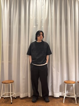 「EKAL（エカル）のアイテム」を使った、KIMさん（メンズ・175cm）の夏コーディネート