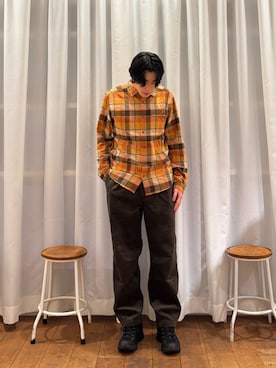 「秋のシャツ着こなし術」｜KIMさん（メンズ・175cm）の秋コーディネート