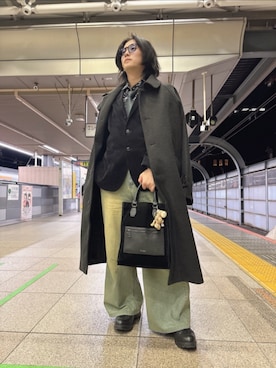 「アイテム（フォーマルスーツ/小物）」を使った、おしゅんさん（メンズ・170cm・20代）の秋コーディネート