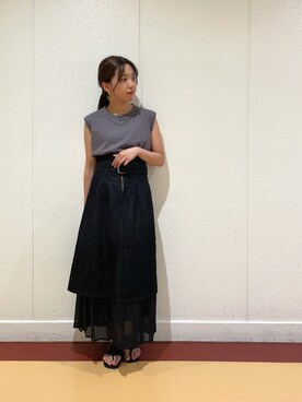 「CPCM」｜「アイテム（サンダル）」を使った、rinaさん（レディース・158cm）の夏コーディネート