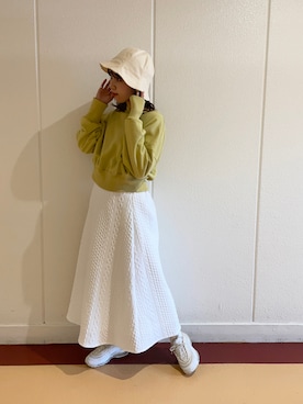 「CPCM」｜「アイテム（帽子）」を使った、rinaさん（レディース・158cm）の春コーディネート