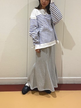 「CPCM」｜「アイテム（スカート）」を使った、rinaさん（レディース・158cm）の冬コーディネート