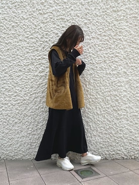 「CPCM」｜「アイテム（ベスト）」を使った、rinaさん（レディース・158cm）の秋コーディネート