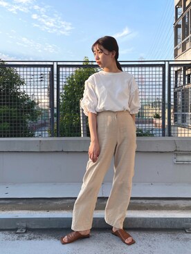 「CPCM」｜「アイテム（サンダル）」を使った、rinaさん（レディース・158cm）の夏コーディネート
