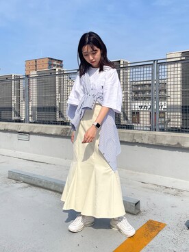「CPCM」｜「アイテム（スカート）」を使った、rinaさん（レディース・158cm）の春コーディネート
