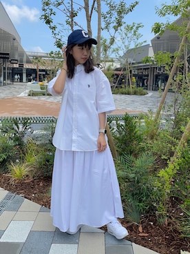 「ナイキスニーカー」｜rinaさん（レディース・158cm）の夏コーディネート