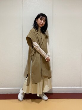 「CPCM」｜「アイテム（スカート）」を使った、rinaさん（レディース・158cm）の春コーディネート