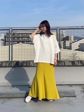 「CPCM」｜「アイテム（スカート）」を使った、rinaさん（レディース・158cm）の春コーディネート
