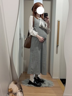 「アイテム（バレッタ/ヘアクリップ）」を使った、　hinachi さん（レディース・160cm）の秋コーディネート