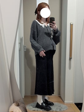 「アイテム（バレッタ/ヘアクリップ）」を使った、　hinachi さん（レディース・160cm）の秋コーディネート