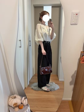 「アイテム（ヘアピン）」を使った、　hinachi さん（レディース・160cm・20代）の秋コーディネート