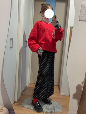 「アイテム（アームカバー）」を使った、　hinachi さん（レディース・160cm）の秋コーディネート