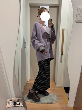 「アイテム（ヘアピン）」を使った、　hinachi さん（レディース・160cm）の秋コーディネート