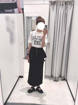 「アイテム（シュシュ）」を使った、　hinachi さん（レディース・160cm）の夏コーディネート