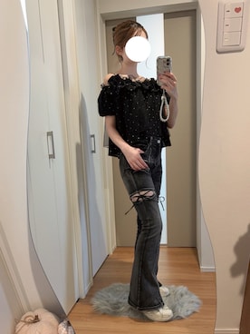 「アイテム（ヘアピン）」を使った、　hinachi さん（レディース・160cm）の秋コーディネート