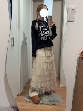 「アイテム（ソックス/靴下）」を使った、　hinachi さん（レディース・160cm）の秋コーディネート