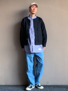 「CANTON（キャントン）のアイテム」を使った、take_k0hさん（メンズ・178cm）の冬コーディネート