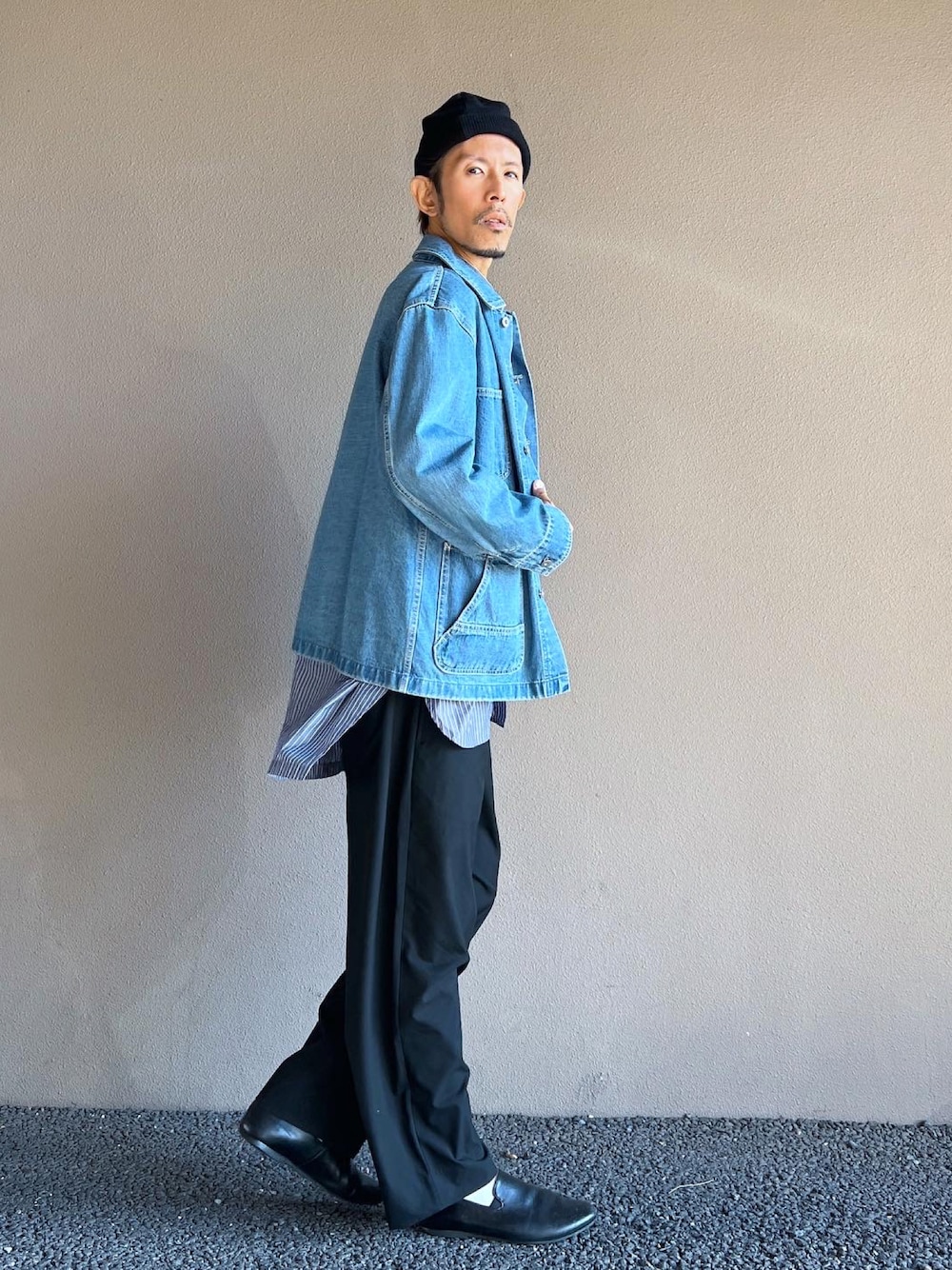 CANTONのデニムジャケットを使った人気ファッション