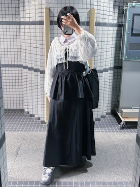 「AS KNOW AS PINKY（アズノゥアズピンキー）のアイテム」を使った、やもさん（レディース・154cm）の秋コーディネート