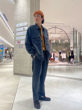 「PENDLETON（ペンドルトン）のアイテム（その他アウター）」を使った、soraさん（メンズ・178cm）の秋コーディネート