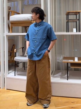 「青」｜soraさん（メンズ・177cm）の夏コーディネート