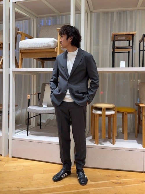 『抗菌/防臭』LIFE STYLE TAILOR　シルケットポンチストレッチTシャツ