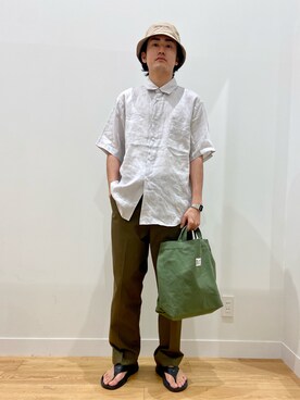 「FRUIT OF THE LOOM（フルーツオブザルーム）のアイテム（帽子）」を使った、soraさん（メンズ・178cm）の夏コーディネート