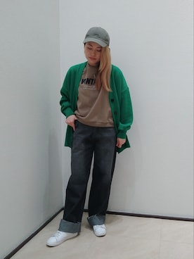 「着回し赤パンツ」｜あおいちごさん（レディース・152cm）の夏コーディネート