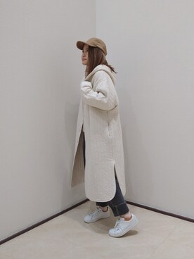 「秋トレンド2021」｜「アイテム（その他アウター）」を使った、あおいちごさん（レディース・152cm）の秋コーディネート
