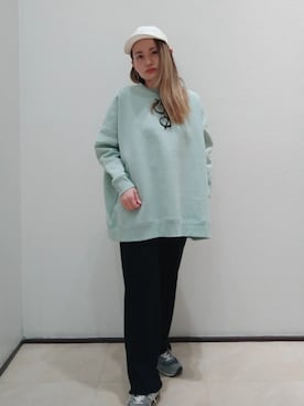 「インスタフォローしてね！」｜あおいちごさん（レディース・152cm）の冬コーディネート