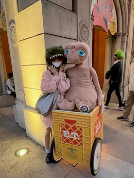 「アイテム（トートバッグ、シルバー系）」を使った、mobichaさん（レディース・161cm）の冬コーディネート